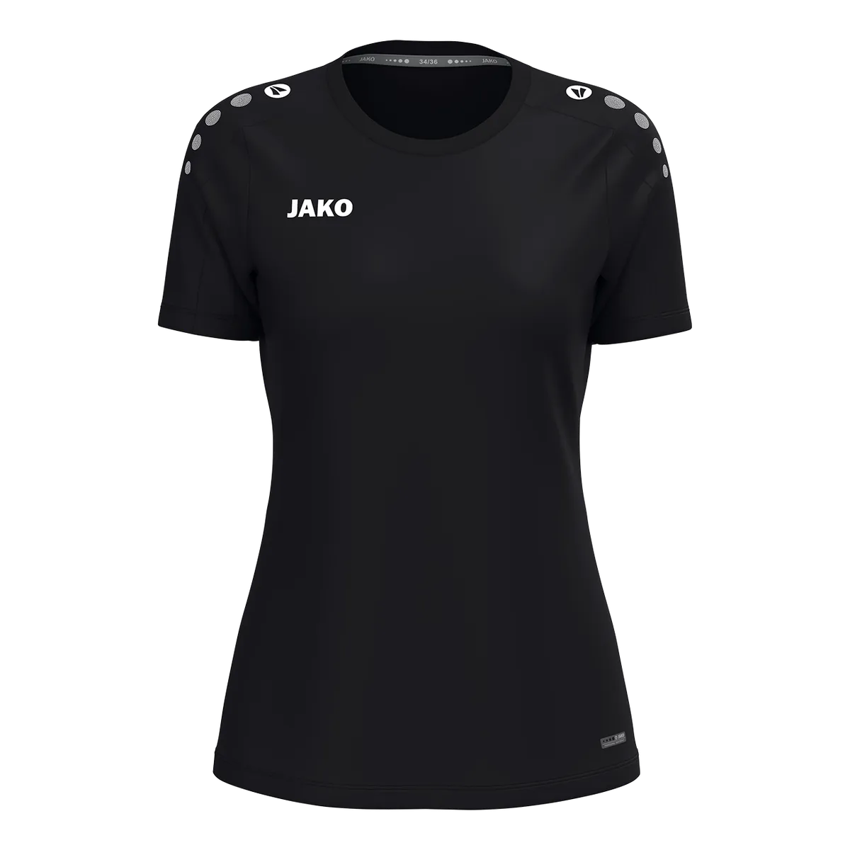 JAKO T-Shirt ONE Kurzarm Damen schwarz Front #farbe_schwarz