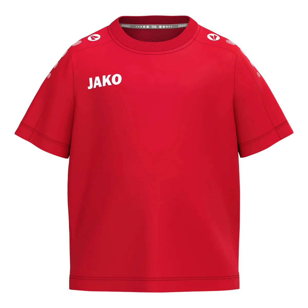 JAKO T-Shirt ONE Cotton Kurzarm Kinder rot Front #farbe_rot