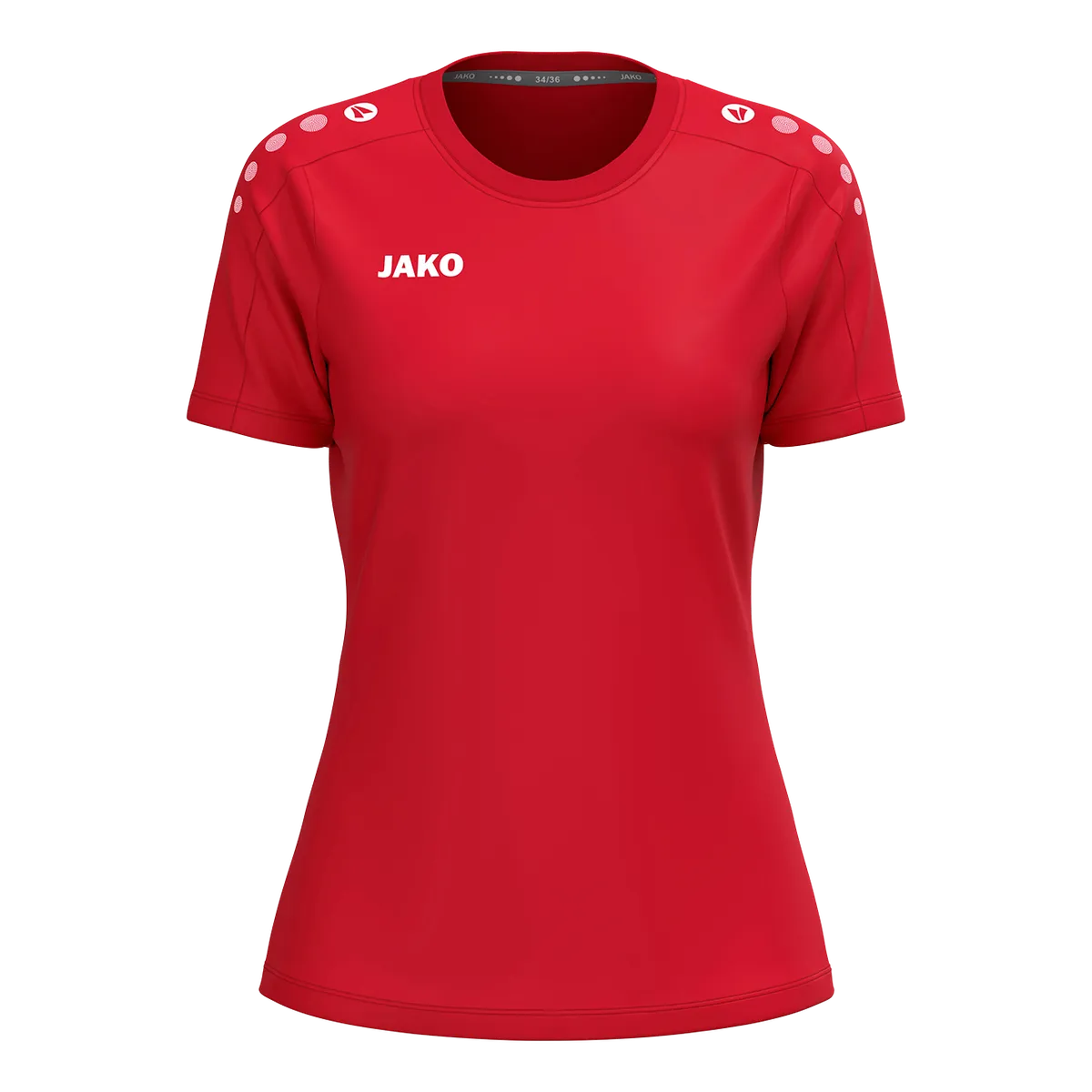 JAKO T-Shirt ONE Cotton Kurzarm Damen rot Front #farbe_rot