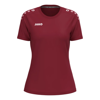 JAKO T-Shirt ONE Cotton Kurzarm Damen bordeaux Front 