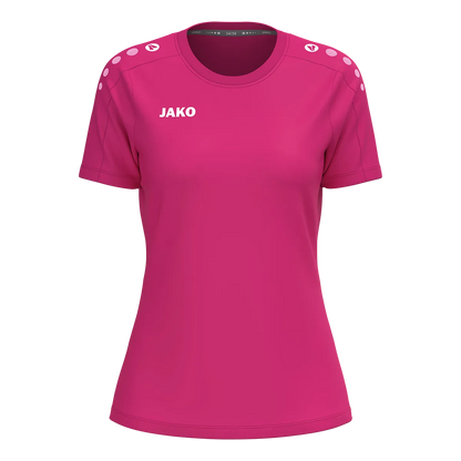 JAKO T-Shirt ONE Cotton Kurzarm Damen deep pink Front 