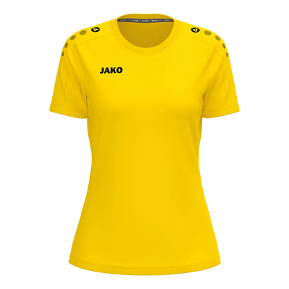 JAKO T-Shirt ONE Cotton Kurzarm Damen gelb Front 