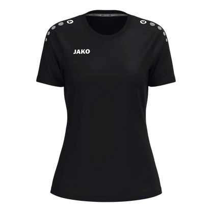 JAKO T-Shirt ONE Cotton Kurzarm Damen schwarz Front 
