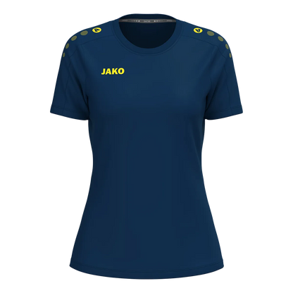 JAKO T-Shirt ONE Cotton Kurzarm Damen navy/citro Front 