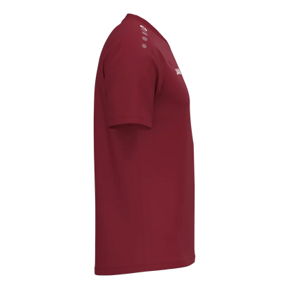 JAKO T-Shirt ONE Cotton Kurzarm Unisex bordeaux Seite 