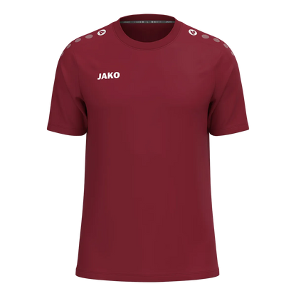 JAKO T-Shirt ONE Cotton Kurzarm Kinder bordeaux Front 