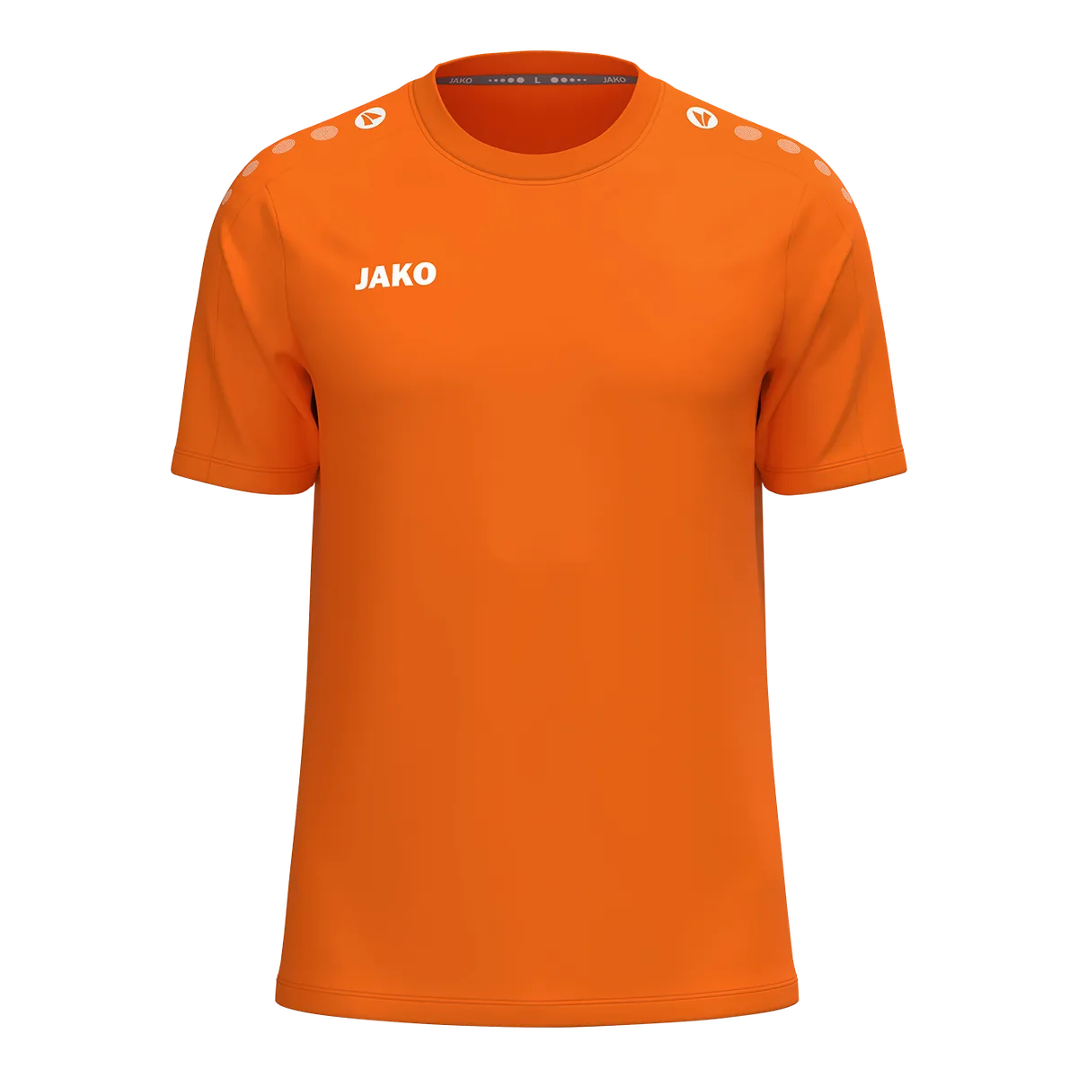 JAKO T-Shirt ONE Cotton Kurzarm Kinder neonorange Front 