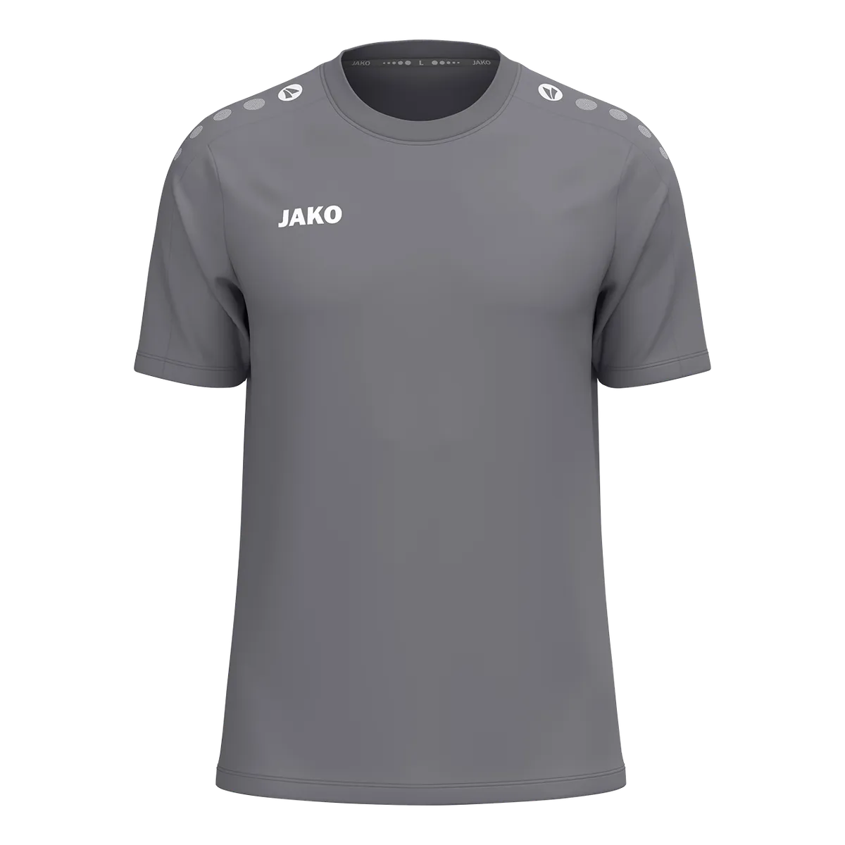 JAKO T-Shirt ONE Cotton Kurzarm Unisex grau Front 