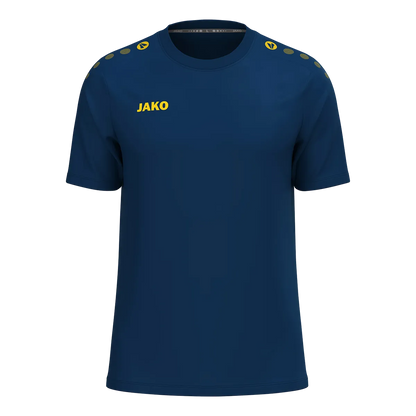 JAKO T-Shirt ONE Cotton Kurzarm Unisex navy/citro Front 