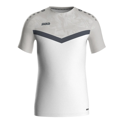 JAKO T-Shirt Iconic Kurzarm Damen weiß/soft grey/anthra light Front 