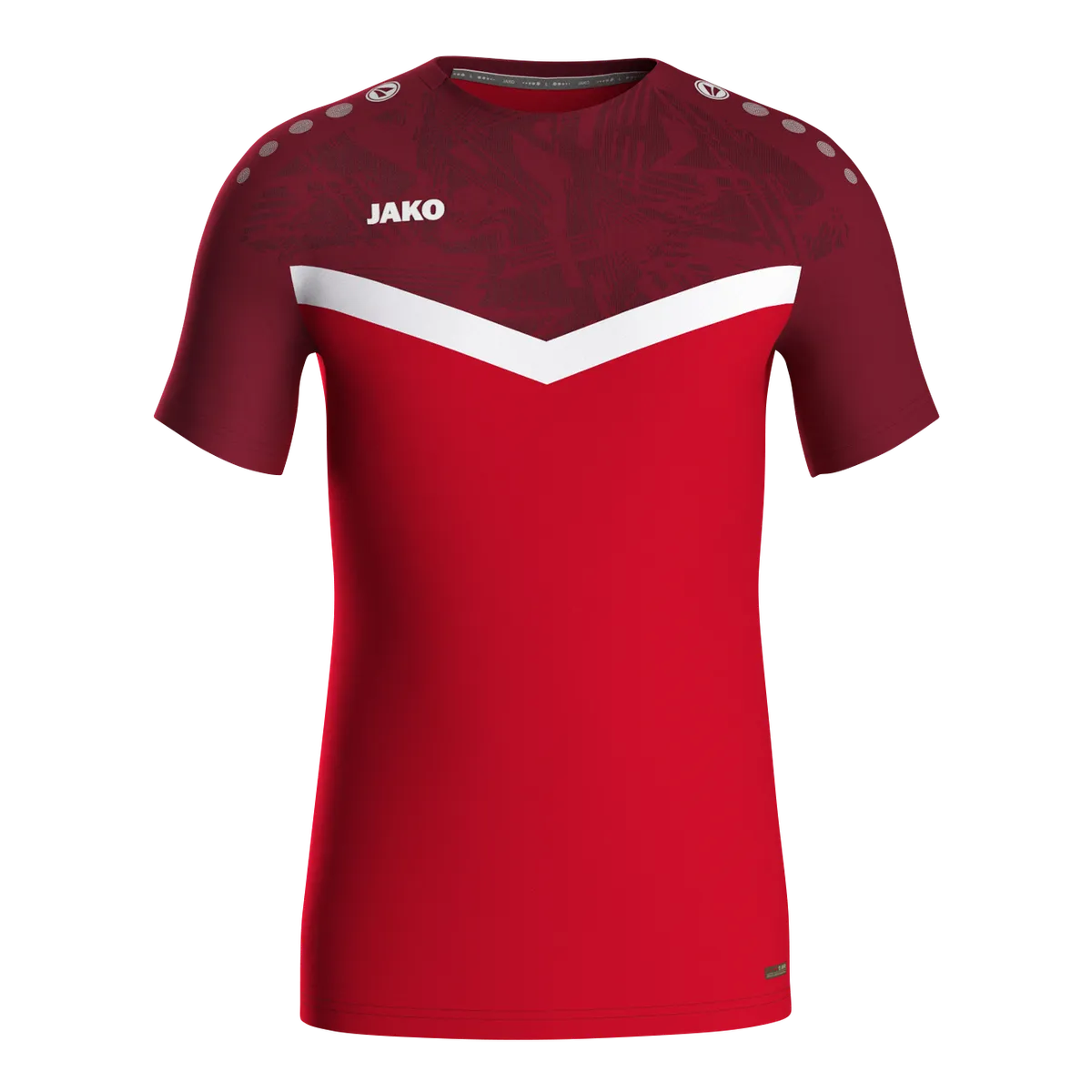 JAKO T-Shirt Iconic Kurzarm Kinder rot/weinrot Front 