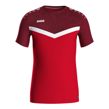 JAKO T-Shirt Iconic Kurzarm Kinder rot/weinrot Front 