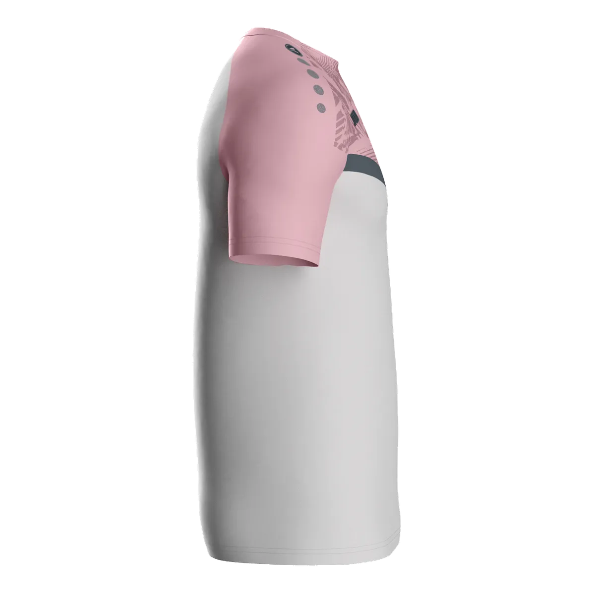 JAKO T-Shirt Iconic Kurzarm Unisex soft grey/dusky pink/anthra light Seite 