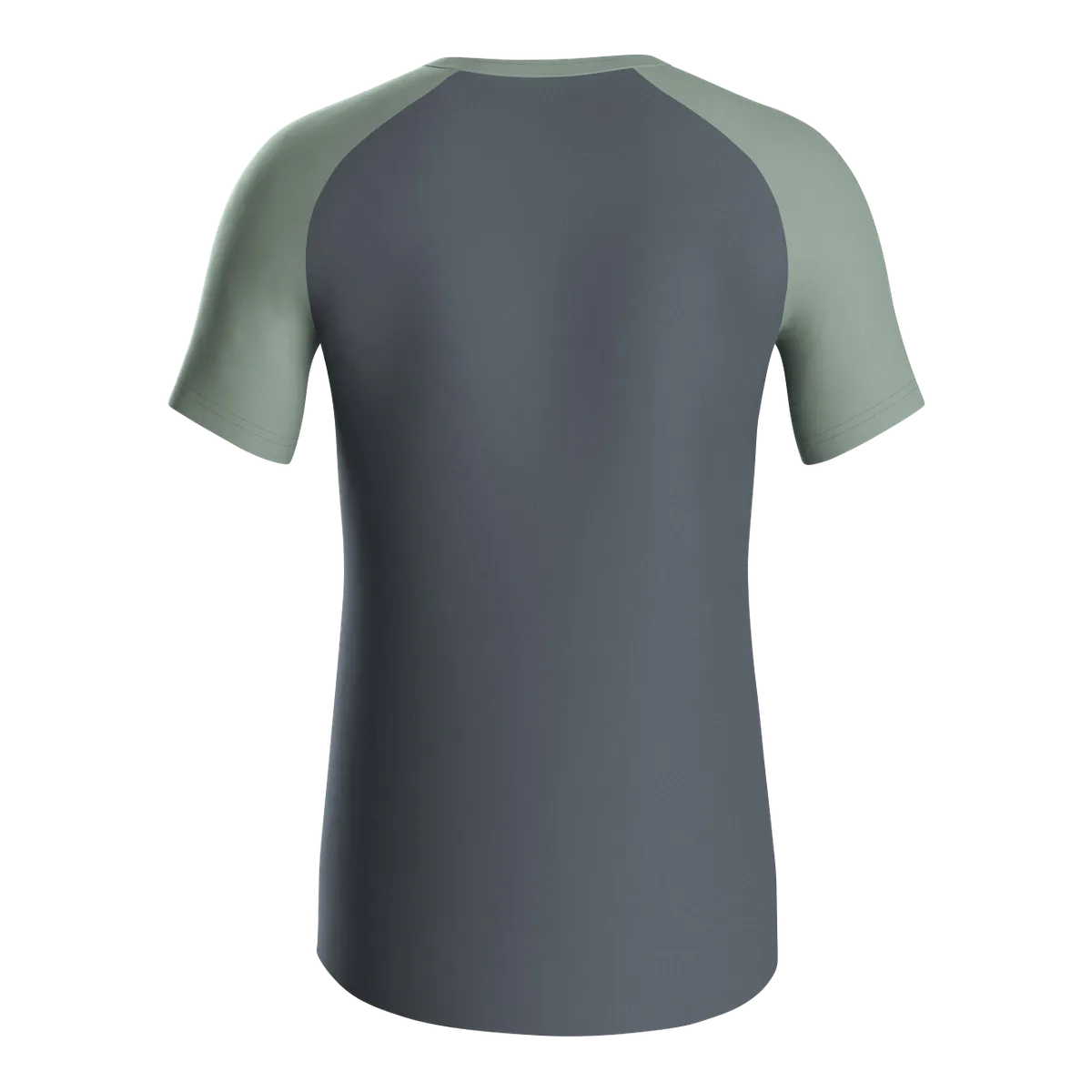 JAKO T-Shirt Iconic Kurzarm Kinder anthra light/mintgrün/soft grey Rücken 