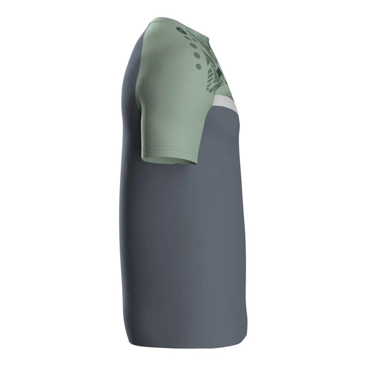 JAKO T-Shirt Iconic Kurzarm Unisex anthra light/mintgrün/soft grey Seite 