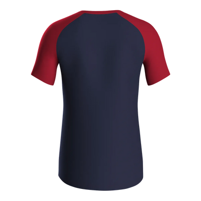 JAKO T-Shirt Iconic Kurzarm Kinder marine/chili rot Rücken 