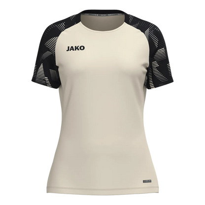 JAKO T-Shirt Sonic Kurzarm Damen off white/schwarz Front 