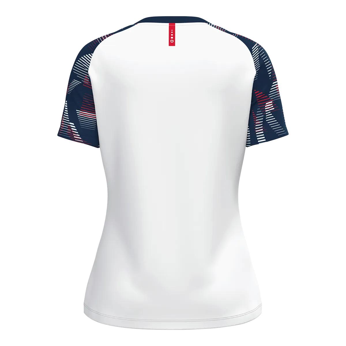 JAKO T-Shirt Sonic Kurzarm Damen weiß/marine/rot Rücken 