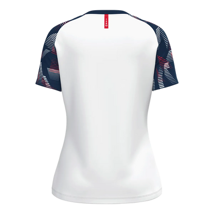 JAKO T-Shirt Sonic Kurzarm Damen weiß/marine/rot Rücken 