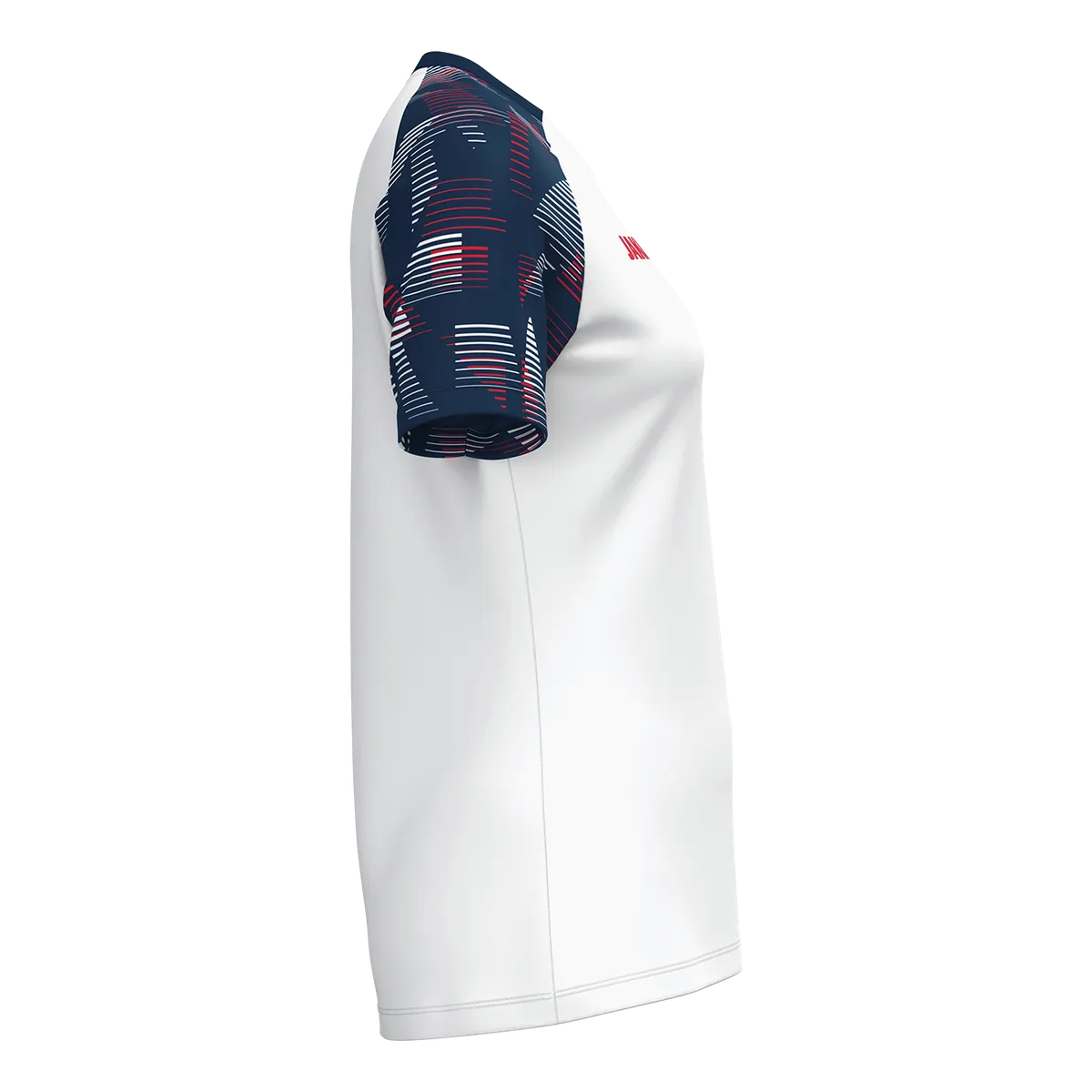 JAKO T-Shirt Sonic Kurzarm Damen weiß/marine/rot Seite 