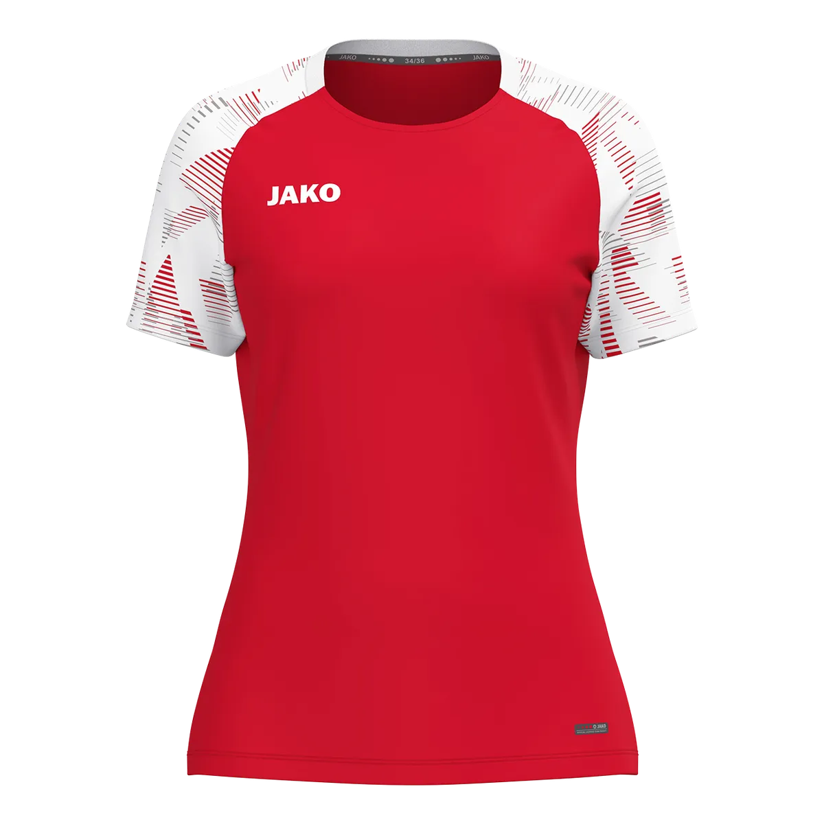 JAKO T-Shirt Sonic Kurzarm Damen rot/weiß Front 