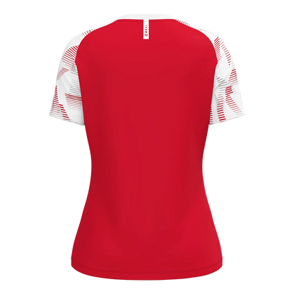 JAKO T-Shirt Sonic Kurzarm Damen rot/weiß Rücken 