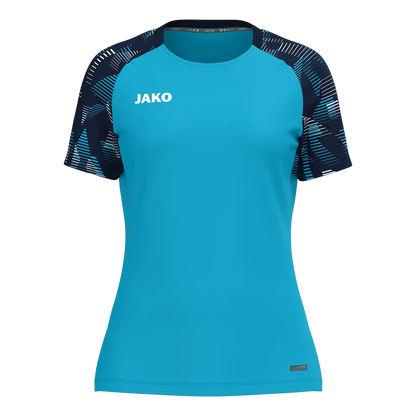 JAKO T-Shirt Sonic Kurzarm Damen aqua/marine Front 