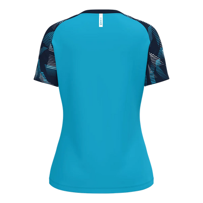 JAKO T-Shirt Sonic Kurzarm Damen aqua/marine Rücken 