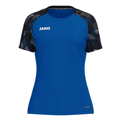 JAKO T-Shirt Sonic Kurzarm Damen royal/schwarz Front 