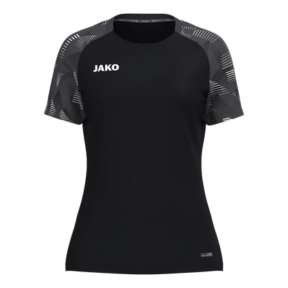 JAKO T-Shirt Sonic Kurzarm Damen schwarz/anthrazit Front 