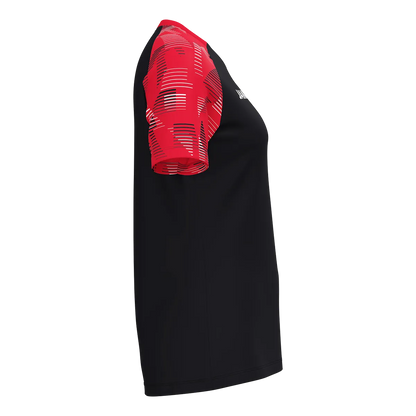 JAKO T-Shirt Sonic Kurzarm Damen schwarz/rot Seite 