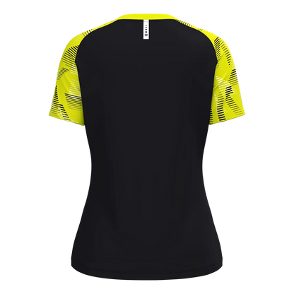 JAKO T-Shirt Sonic Kurzarm Damen schwarz/neongelb Rücken 