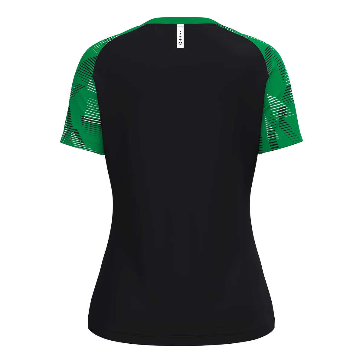 JAKO T-Shirt Sonic Kurzarm Damen schwarz/grün Rücken 
