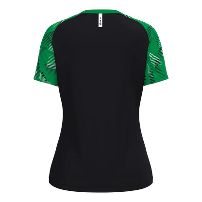 JAKO T-Shirt Sonic Kurzarm Damen schwarz/grün Rücken 