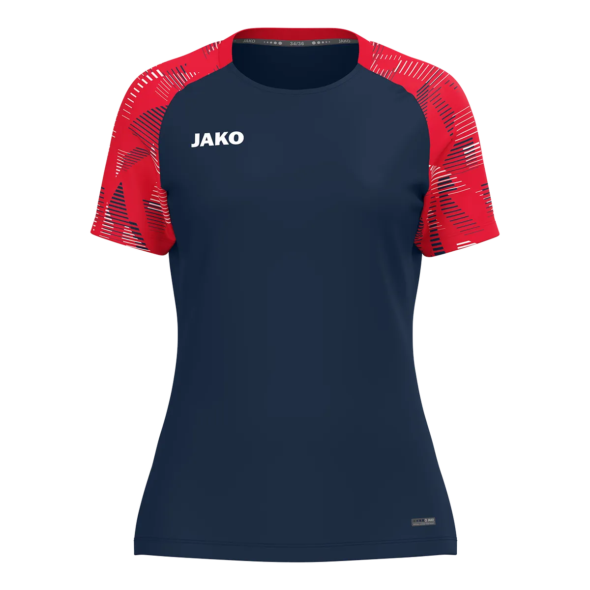 JAKO T-Shirt Sonic Kurzarm Damen marine/rot Front 