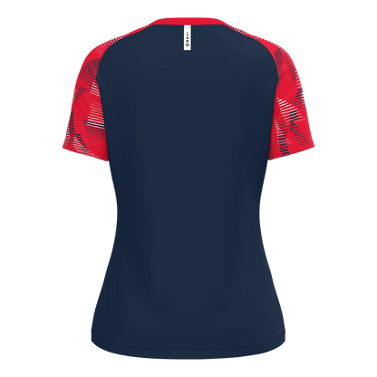 JAKO T-Shirt Sonic Kurzarm Damen marine/rot Rücken 