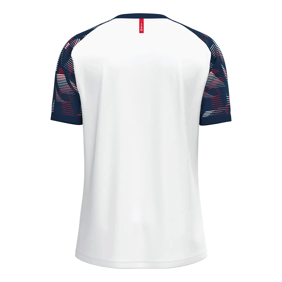 JAKO T-Shirt Sonic Kurzarm Unisex weiß/marine/rot Rücken 