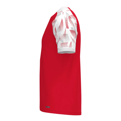 JAKO T-Shirt Sonic Kurzarm Unisex rot/weiß Seite 