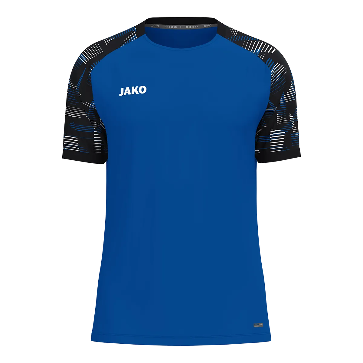 JAKO T-Shirt Sonic Kurzarm Unisex royal/schwarz Front #farbe_royal-schwarz