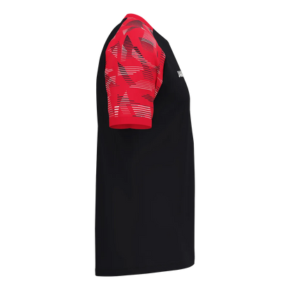 JAKO T-Shirt Sonic Kurzarm Unisex schwarz/rot Seite 