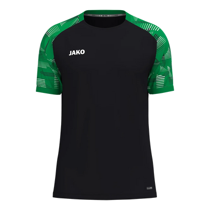 JAKO T-Shirt Sonic Kurzarm Unisex schwarz/grün Front 