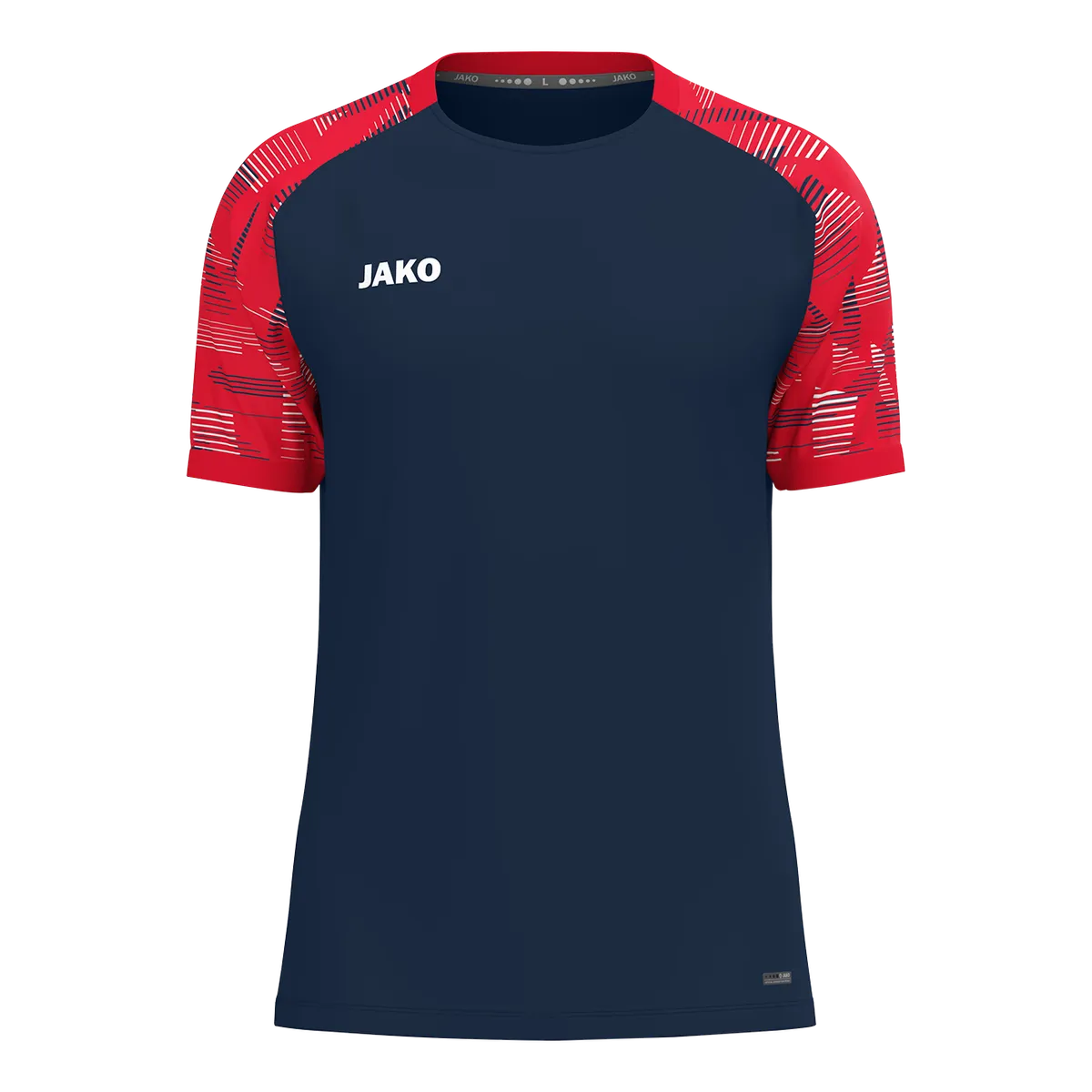 JAKO T-Shirt Sonic Kurzarm Unisex marine/rot Front 