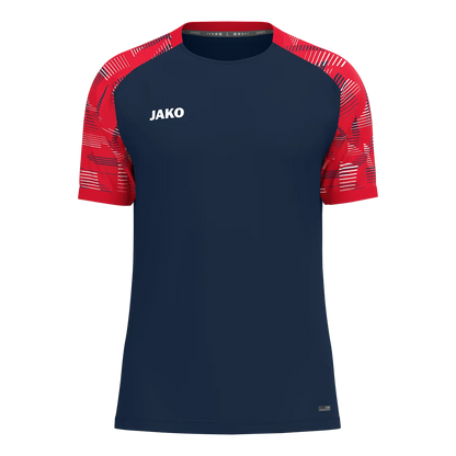 JAKO T-Shirt Sonic Kurzarm Unisex marine/rot Front 