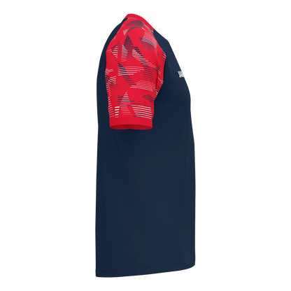 JAKO T-Shirt Sonic Kurzarm Kinder marine/rot Seite 