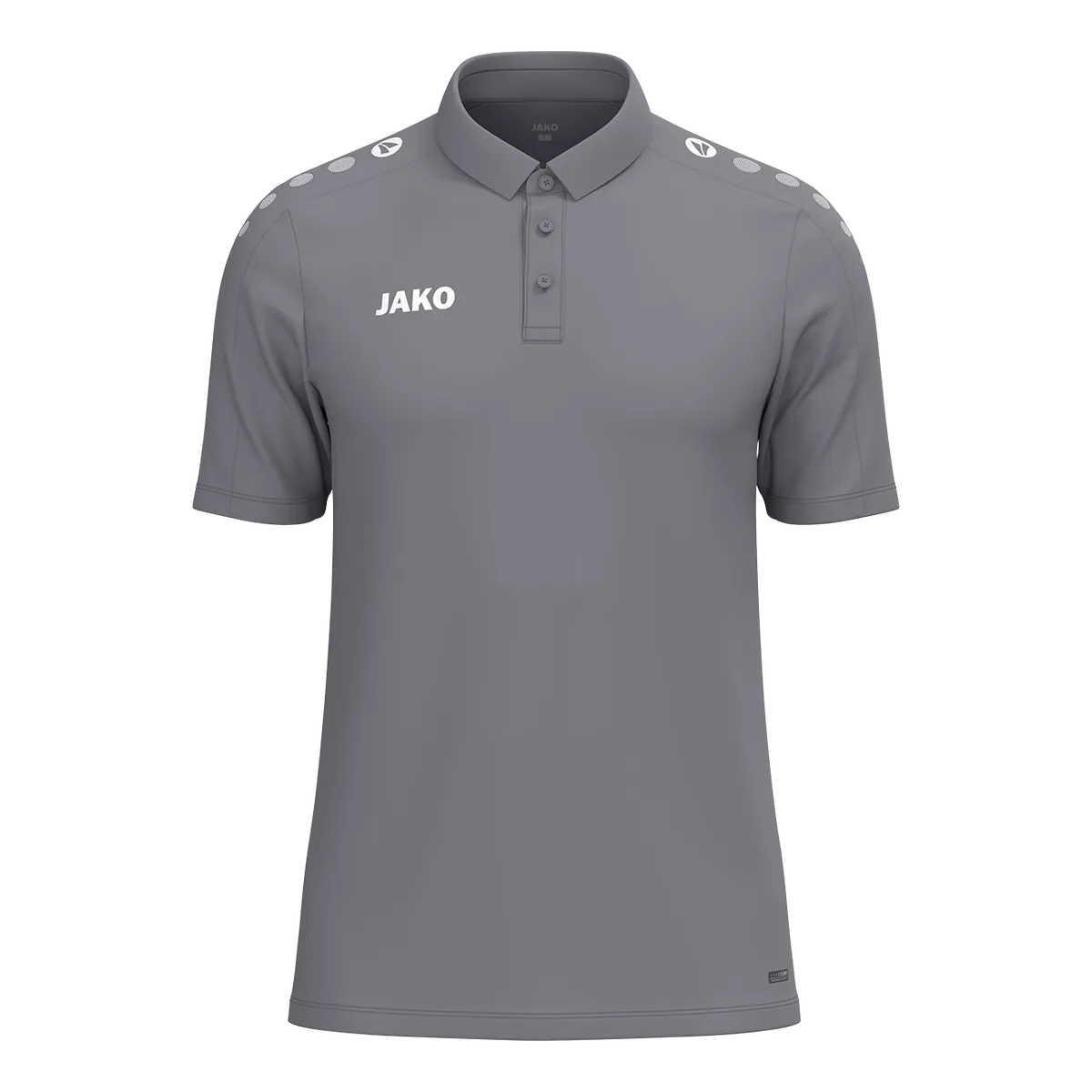 JAKO Poloshirt ONE Kurzarm Unisex grau Front 