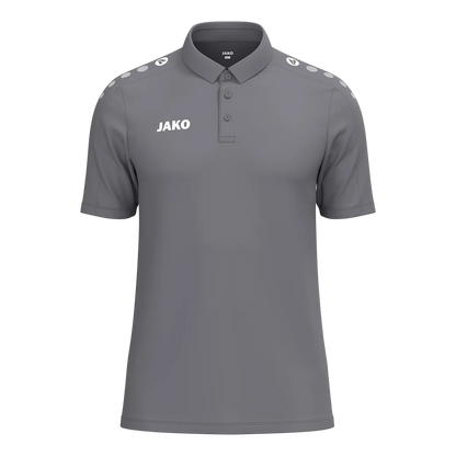 JAKO Poloshirt ONE Cotton Kurzarm Unisex grau Front 