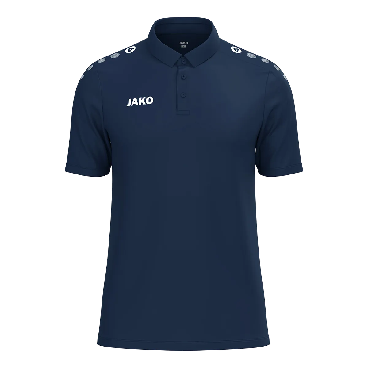 JAKO Poloshirt ONE Cotton Kurzarm Unisex marine Front 