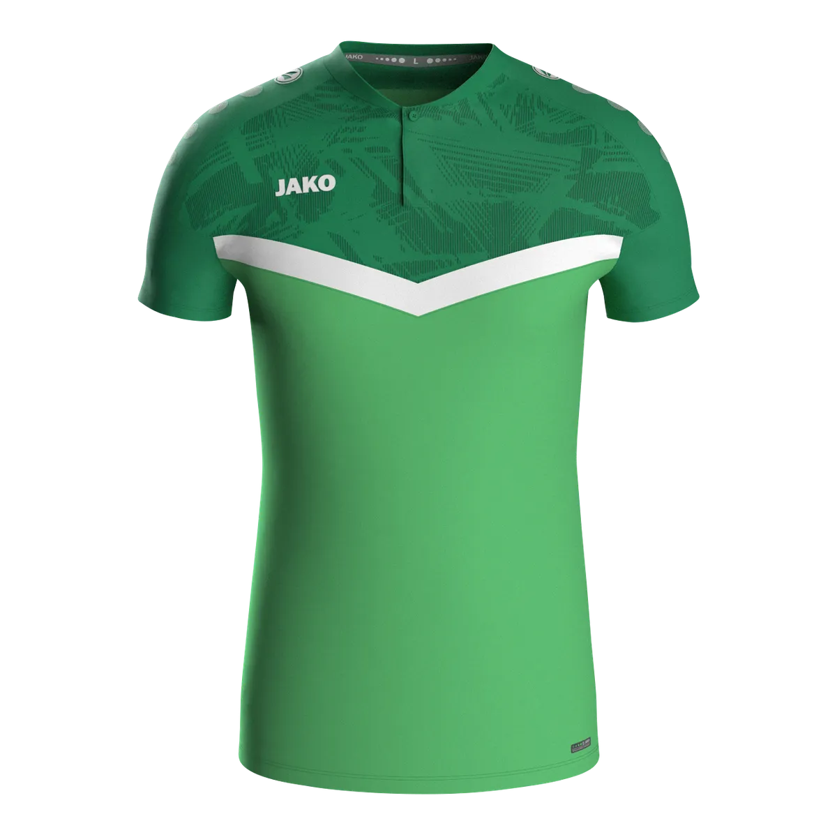 JAKO Poloshirt Iconic Kurzarm Unisex soft green/sportgrün Front 