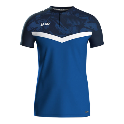 JAKO Poloshirt Iconic Kurzarm Unisex royal/marine Front 