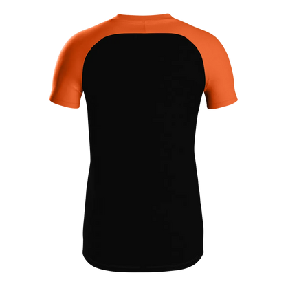 JAKO Poloshirt Iconic Kurzarm Unisex schwarz/neonorange Rücken 